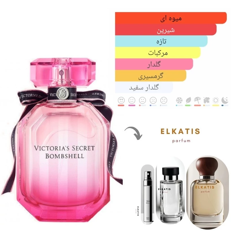عطر  ادکلن ویکتوریا سکرت بامبشل (1میل) برند لوزی گرید Hi
