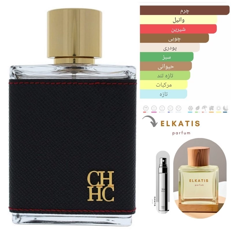 عطر سی اچ ch مردانه (1میل)برند لوزی گرید Hi