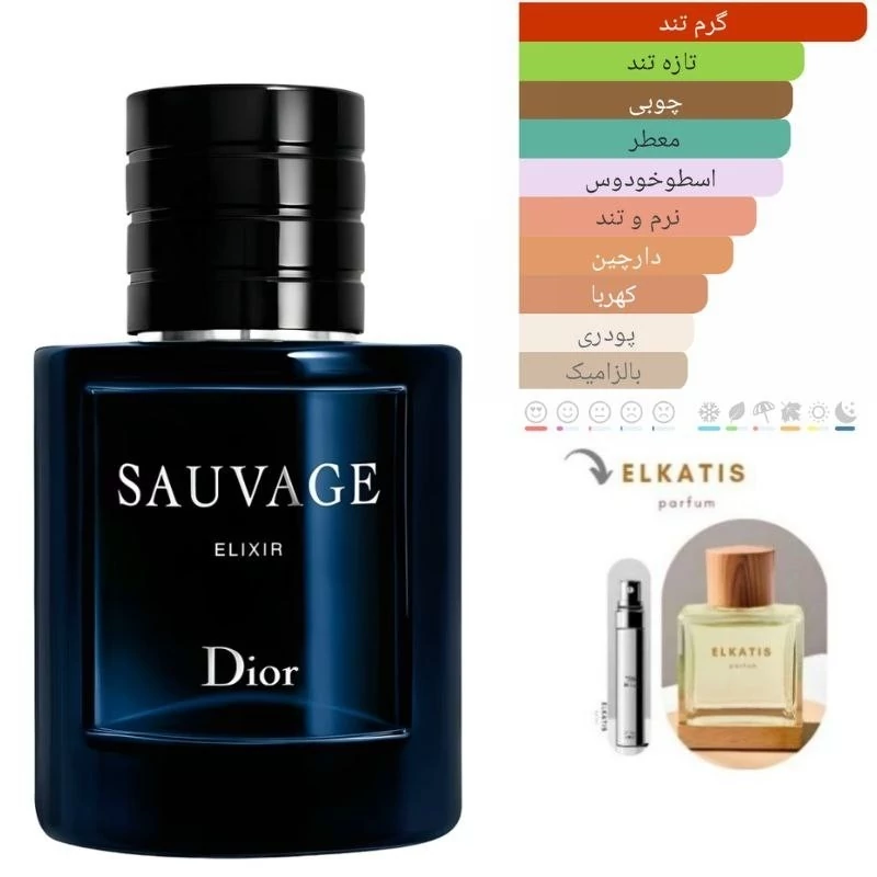 عطر ادکلن دیور ساواج الکسیر (1میل)گرید B