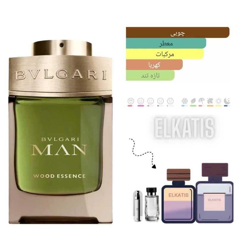 عطر ادکلن بولگاری من وود اسنس (غلظت 50درصد گرید Top)در حجم های مختلف